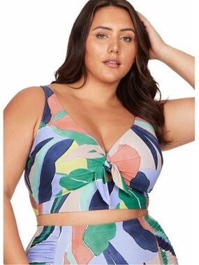 Artesands L'Avana Cezanne Bikini Top Size 20 Underwire‎ Multicolored NWT